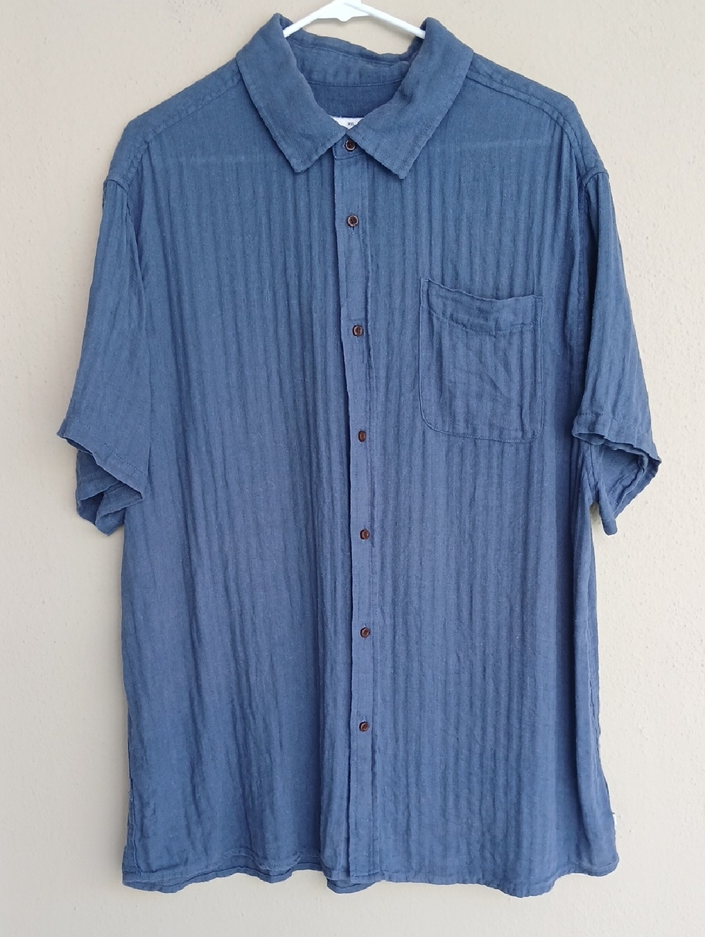 Katin Linen Blend Shirt in Blue XXL